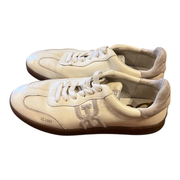 SAM EDLEMAN White Leather Sneakers - Picture 2 of 5